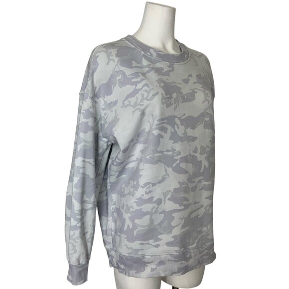 Lululemon Perfectly Oversized Crew Sweatshirt 8 Incognito Camo Alpine - Picture 4 of 13